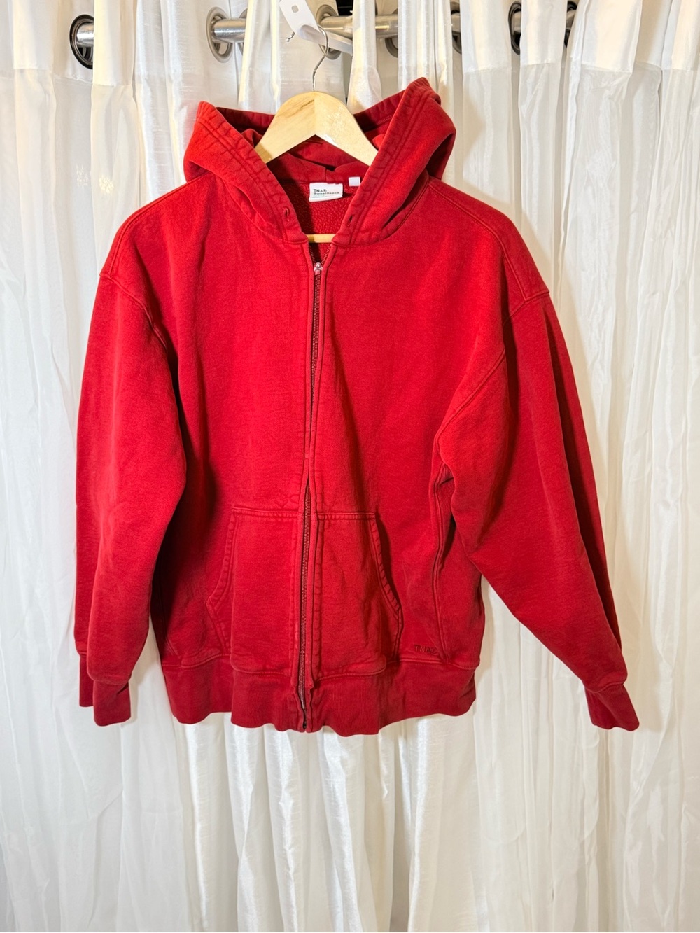 TNA Red Full-Zip Hoodie